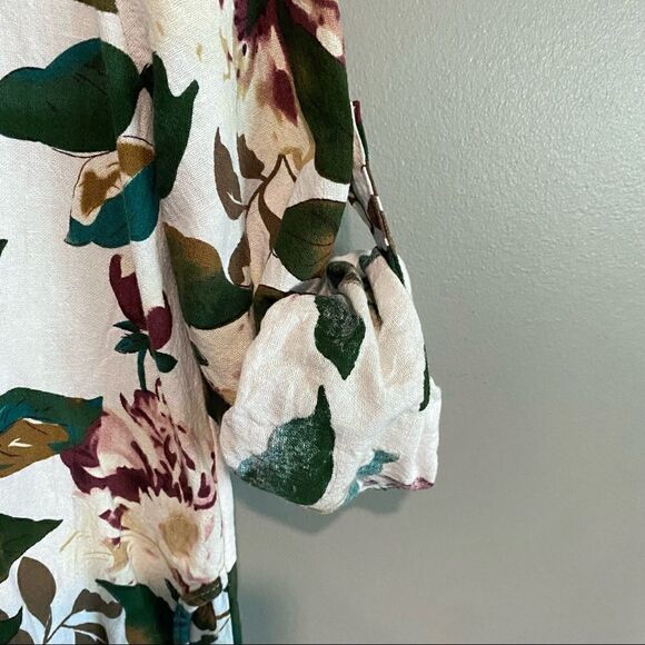 Floral Printed Longline Tunic Womens Size Small - Picture 7 of 7